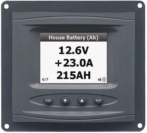 BEP Marinco DC Systems Monitor (Panel Mount) - Suits 8-32V - Incl Shunt - 80-600-0027-00 (113408)