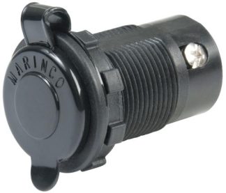 Marinco 3 Wire SOCKET ONLY to Suit 12V, 24V and 36V Minn Kota Sockets, Motorguide and Watersnake Electric Motors or Battery Chargers (SUR Marinco 12VBR)