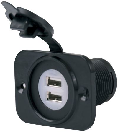 BEP Marinco 12VDUSB Dual USB Charger 12-24 Volt - DUAL USB with 5V 2.1A Output Total (SUR 12VDUSB)