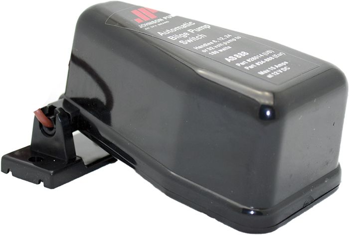 Johnson Pump Automatic Float Switch AS888 - 12 or 24 Volt - Max 15 Amp - For Full Automatic Bilge Pump Operation or High Water Bilge Alarm - 26014 (131686)
