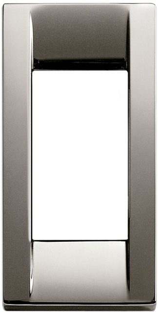 Vimar Idea -  Cover Plate Classica - Black Chrome - 1 Module - Vertical - Suits Single Switch (16781.31)