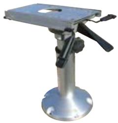Gas Adjustable Pedestal - 383 - 517mm High - Surface Mount - With Swivel Chair Slide Top (183007)