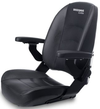 Shockwave Seat Corbin2 Onyx - Black with folding armrests and storage pocket (183056)