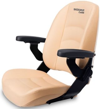 Shockwave Seat Corbin2 Desert - Tan with folding armrests and storage pocket (183058)