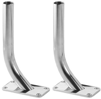 Tacoâ„¢ Striker Outrigger Base Though Deck Gunnel Mount - 316 Stainless Steel - Suits 28mm Outriggers (394550)