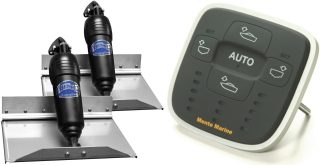 Bennett BOLT Electric Trim Tab Kit - Complete Kit with Mente Marine Attitude Control System and 12 x 9 Inch Tabs - LED Indicators, Auto Adaptive to Conditions and Roll-Pitch Control - Suits Most Trailerboats 15'-20' - 12 Volt (499/BOLT129ADJ/ACSRP)