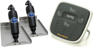 Bennett BOLT Electric Trim Tab Kit - Complete Kit with Mente Marine Attitude Control System and 9 x 12 Inch Tabs - LED Indicators, Auto Adaptive to Conditions and Roll-Pitch Control - Suits Most Trailerboats 15'-20' - 12 Volt (499/BOLT912ED/ACSRP)