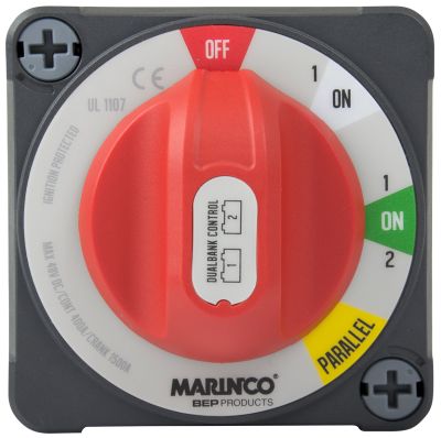 BEP Pro Installer 2 x 400A Dual Bank Control Switch (Off/1-On/1&2-On/Parallel) - EZ Mount System - 400A Cont - 600A Int - 1500A Crank - 114089 (SUR 772-DBC-EZ)