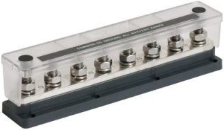 BEP Pro Installer HD Bus Bar - 8 STUD - 650A - 8 x 10mm (3/8") Studs - 50VDC (SUR 777-BB8S-650)