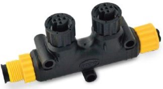 BEP NMEA 2000 T-Connector - 2 Way - Connects Multiple Devices into the NMEA Backbone - Suits Lowrance, Simrad, Micro-C, BEP, Czone etc. (SUR 911-0047)