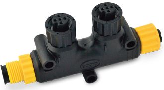 BEP NMEA 2000 T-Connector - 2 Way - Connects Multiple Devices into the NMEA Backbone - Suits Lowrance, Simrad, Micro-C, BEP, Czone etc. (SUR 911-0047)