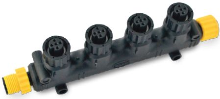 BEP Lowrance Simrad Micro-C NMEA2000 T-Connector - 4 Way - Connects Multiple Devices into the NMEA Backbone - Suits Lowrance, Simrad, Micro-C, BEP, Czone etc. (SUR 911-0048/000-10996-001)