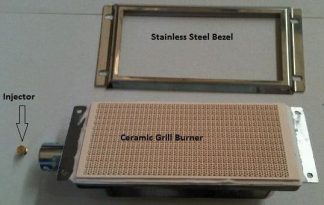 Force 10 Galley Range - GRILL Burner Replacement Kit - Ceramic Grill Burner Retro-Fit Kit to Replace Entire Burner (890051A)