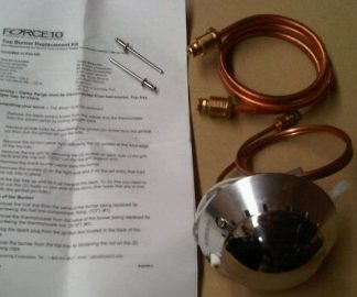 Force 10 Galley Range - SMALL Burner Replacement Kit - Top Burner Retro-Fit Kit to Replace Entire Burner with New SABAF Burner (89013)