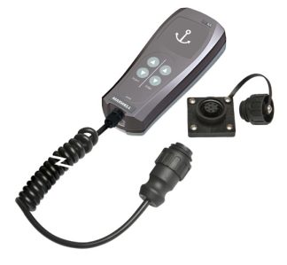 Maxwell AA342 Hand Held Roving Windlass Control - 4 Button Wired Remote, 4m of Spiral Cable, Plug and Socket (P102996)