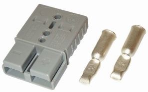 Anderson Plug - 50 Amps Max - Heavy Duty - Suit 8mm2 Cable - Suit Minn Kota Electric Motor Installation - Two Required to Make a Connection (115612)