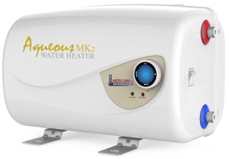 Aqueous 10Lt Hot Water Heater MK2 - 240 Volt AC Electric ONLY - Suit Boats, Caravans, Motorhomes, RV's, Food Trucks, Horse Showers (Aqueous 10L)