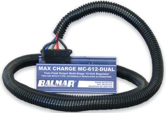 Balmar MC-612 DUAL Smart Regulator - Deluxe Multi Stage Charging from Single Engine/DUAL Alternators - Suits 12 Volt Systems - Incl. Wiring Harness (B-MC-612-DUAL-H)