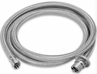 Galleymate and Sizzler LPG Gas 3m Hose with Bayonet Fitting - For When Your Boat / Caravan / Motorhome or RV has Integrated Gas Systems (RegBayonet Hose 3m)