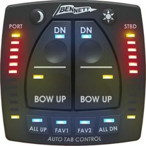 Bennett Auto Trim Pro - Auto Tab Control - Two Memories - LED Indicators, Auto Retract and Auto Trim - Retro Fit Kit - Suits Bennett 12V Hydraulic Trim Tabs (499/AP000A1HA-HYDRAULIC)