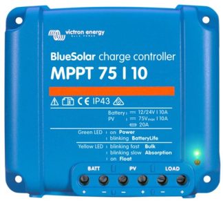 Victron BlueSolar MPPT 75/10 Solar Charge Controller - Solar Panel Regulator – Suits 12 or 24V Systems (SCC010010050R)