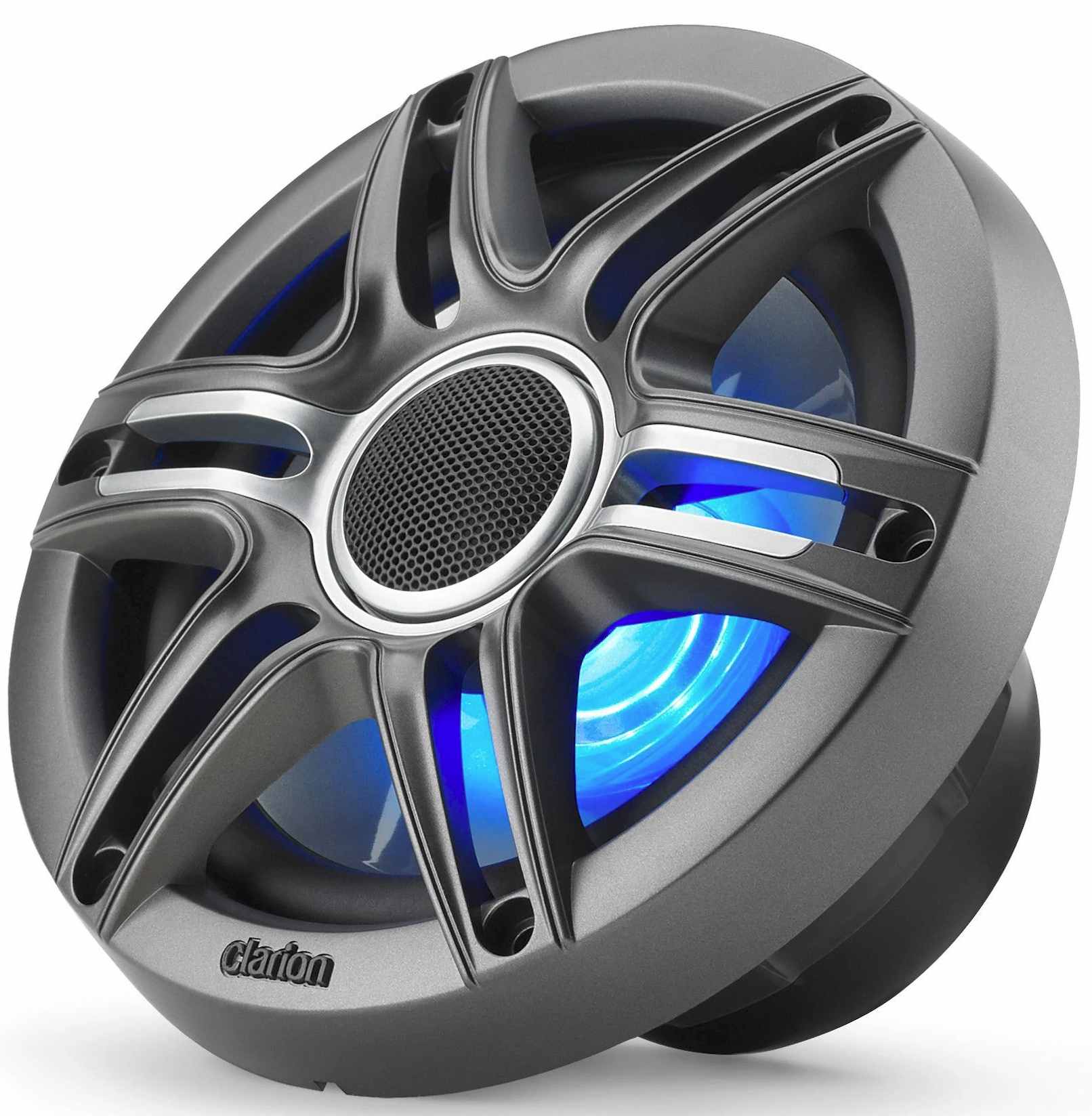 Clarion 6.5 inch CMS-651RGB-SWB 30W Marine Coaxial 2-way Water Resistant Speakers - RGB LED Lighting - Sports Grill (16032-001) - Image 7