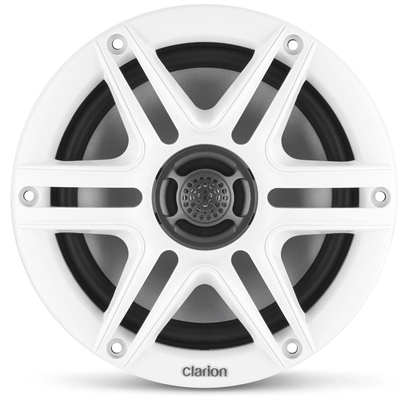Clarion 6.5 inch CMS-651RGB-SWB 30W Marine Coaxial 2-way Water Resistant Speakers - RGB LED Lighting - Sports Grill (16032-001) - Image 4