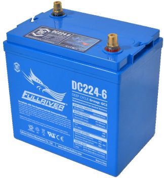 Fullriver DC224 - 6 Volt - 224Ah - 900CCA - Marine Deep Cycle AGM Battery - Maintenance Free Sealed AGM (DC224-6)