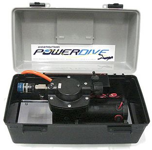 PowerDive Deck Snorkel - Dive from Your Vessel - 12 Volt - 12 Amp - 2-3 Min Setup - Incl 5m Power Cable and 14.5m Hoses (Deck Snorkel)