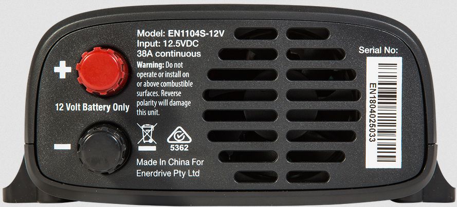 Enerdrive ePower 400W 12V Gen2 True Sine-Wave Inverter - 12V DC to 240V AC - 400 Watt (EN1104S-12V-G2) - Image 3