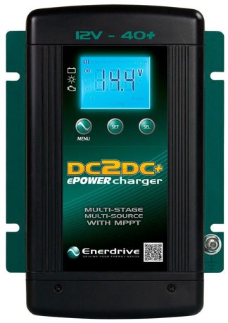 Enerdrive ePOWER DC2DC 12V 40A+ Battery Charger - Two DC Inputs 10.5-32V (e.g. Engine Charging and Solar) 12V 40A+ Output (EN3DC40+)