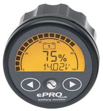 Enerdrive ePRO PLUS Battery Monitor - 12, 24 and 36 Volts DC - 50mm Display - Incl. 500A Shunt and 5m Wiring Cable (EN55050)