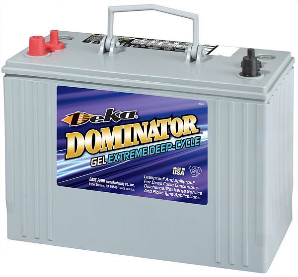 Deka Dominator 8G31DTM Battery - 12 Volt - 98Ah - 550CCA - Gel Cell - Maintenance Free (8G31DTM)