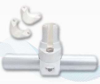 Glomex Pulpit Adjustable Rail Mount RA175 for GPS   - Suits rails of 22mm , 25mm  and 30mm  - Supplied with adaptors for all 3 rail diameters  (1293090)