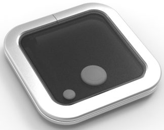 Goiot Opal Hatch Size T10 - 260 x 260mm Cut Out - Silver Anodised with Gray Acrylic Lens and Telescopic Stay (116022)