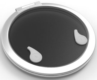 Goiot Opal Hatch Size T18 - Dia. 420mm Cut Out - Silver Anodised with Gray Acrylic Lens and Telescopic Stay (116034)