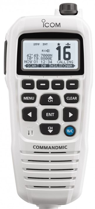 ICOM HM195GW CommandMIC WHITE - Complete Remote Control Option - Suits Selected ICOM VHF Radios Only (HM195GW)