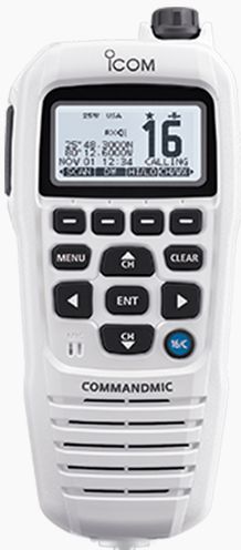 ICOM HM229W CommandMIC WHITE - Remote Control Microphone - Suits Selected ICOM VHF Radios Only (HM229W)