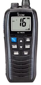 ICOM IC-M25 EURO EVO Marine Hand Held VHF Radio - 5W Float'n Flash - Large LCD Screen - 14 Hrs Battery Life with USB-C Charging (IC-M25 EURO EVO)
