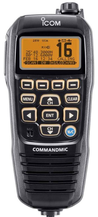 ICOM HM195GB CommandMIC BLACK - Complete Remote Control Option - Suits Selected ICOM VHF Radios Only (HM195GB)