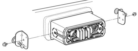 ICOM MBF5 Flush Mounting Kit - Suits IC-M330GE (MBF-5)