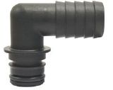 Jabsco Snap-In Ports - 23mm Plug-in with 20mm Hose Tail Elbow - Sold in Pairs 50643-1000 (J25-179)