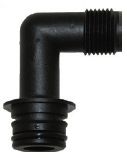 Jabsco Snap-In Ports - 23mm Plug-in with 1/2" Male Thread Elbow - Sold in Pairs 50645-1000 (J25-180)
