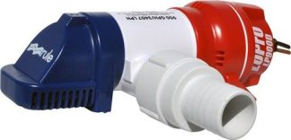 Rule LoPro 900D Submersible Bilge Pump - Manual - 12 Volt - 4 Amp - 57LPM - Low Profile - Horizontal  or Vertical Mount (RWB5158)