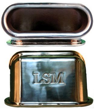 Lone Star Marine Wide Hawse Pipe - Stainless Steel - 220 x 90mm Base (HPW)