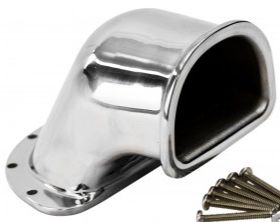 Lonestar Marine Mini-Wide Hawse Pipe - 316 Stainless Steel - 145 x 85 Base x 120 H mm (HPW-M)