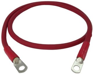 Minn Kota Riptide Flexible 300mm Battery Terminal Link Cable with 8mm Battery Lugs - 32mm² Marine Tinned Cable - RED (SUR-THL300-32R)