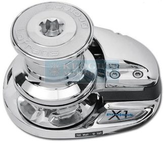 Lofrans X1 Vertical Anchor Winch with Capstan - 6mm - 12 Volt - 500W - Luxury Chrome Bronze Gypsy & Base - IP67 Motor/Gearbox (472881)