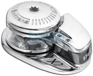 Lofrans X2 Vertical Anchor Winch Low Profile - 8mm - 12 Volt - 800W - Luxury Chrome Bronze Gypsy & Base - IP67 Motor/Gearbox (472861)