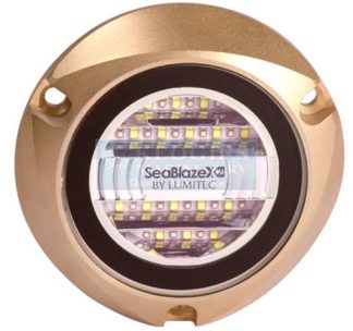 Lumitec SeaBlaze X2 Underwater LED Light - White/Blue 10 - 30VDC  6000 Lumens (123822) (each)
